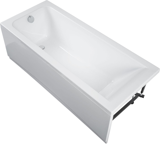 Ванна акриловая Aquanet Bright 165х70 см с каркасом 230255 (детальная фотография), современныe, hi-tech