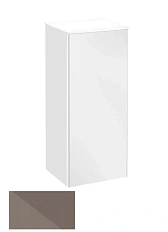 Шкафчик, петли слева, корпус:трюфель, фасад:стекло, трюфель Keuco Royal Reflex