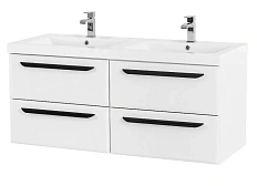 Тумба под раковину подвесная Cezares Eco 120 см bianco opaco