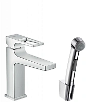 Смеситель с гигиеническим душем Hansgrohe Metropol хром