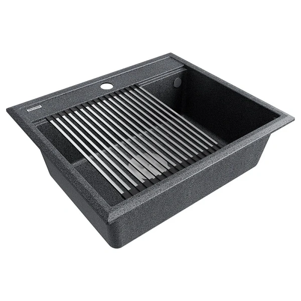 Мойка для кухни Paulmark Stepia 59 см графит PM115951-DG (детальная фотография)