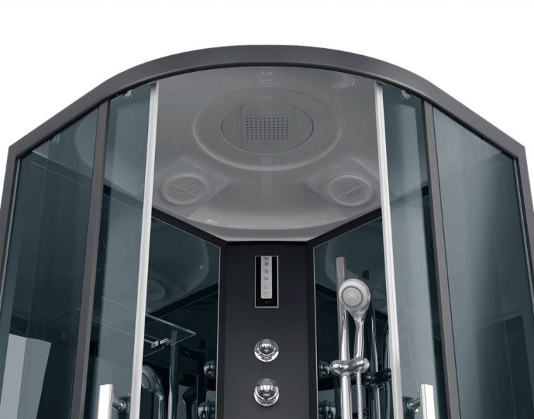 Душевая кабина Erlit Eclipse 90x90 см стекло тонированное ER5709P-C24 (детальная фотография), со средним поддоном