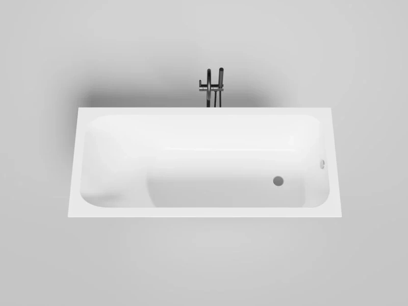 Ванна из искусственного камня Salini Orlanda 170x75 см прямоугольная 102027M (детальная фотография), современныe, hi-tech