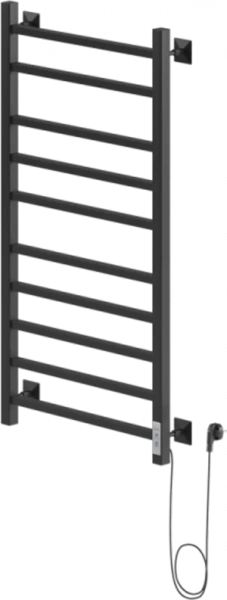 Полотенцесушитель электрический Ника Step 100/50 см черный матовый правый STEP-2 100/50 черн мат прав (детальная фотография)