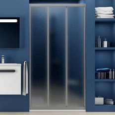 Душевая дверь, профиль сатин, пластик пеарл, Ravak Supernova ASDP3-100 00VA0U0211