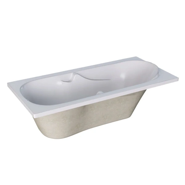Ванна акриловая 1MarKa Vita 01вит1670кп, 160 x 70 см, цвет белый (детальная фотография), без гидромассажа