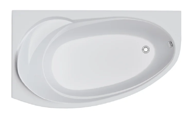 Ванна акриловая Creto Juliya 31-16095L/14-16095R, 160 x 95, левая/правая, белый (детальная фотография)
