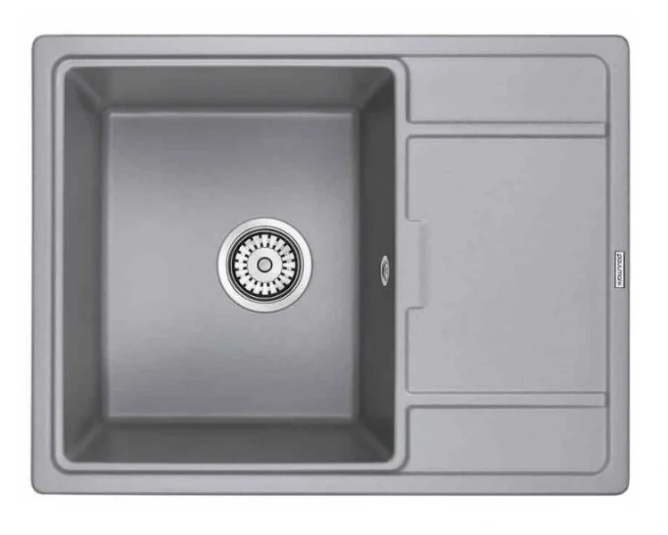 Мойка для кухни Paulmark Weimar 65 см серый металлик PM216550-GRM (детальная фотография)
