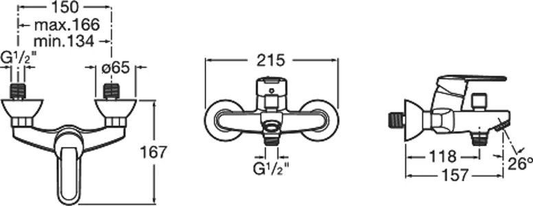 Смеситель для ванны Roca Victoria хром 5A0225C0M (детальная фотография), хром