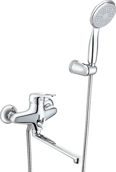 Смеситель для ванны Lemark Luna с плоским поворотным изливом LM4113C (детальная фотография)