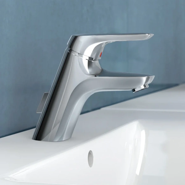 Смеситель для кухни Ideal Standard Ceramix Blue с донным клапаном A5646AA (детальная фотография), современные, hi-tech