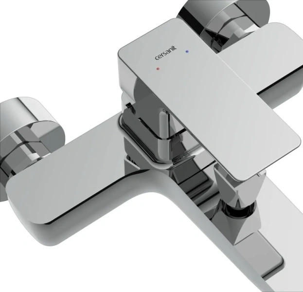 Смеситель для ванны Cersanit Geo хром 63040 (детальная фотография), современные, hi-tech