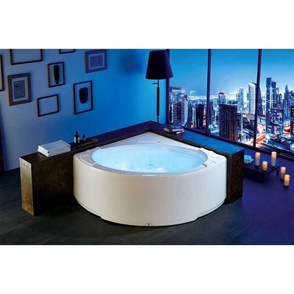 Акриловая ванна Gemy G9252 155х155 см (детальная фотография), полукруглые