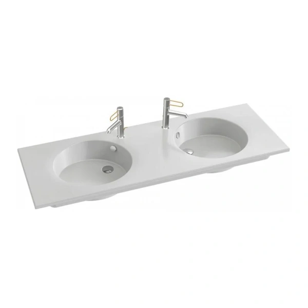 Раковина Jacob Delafon Odeon Rive Gauche 141 см с гладкой нижней поверхностью EXAS112-Z-00 (детальная фотография)