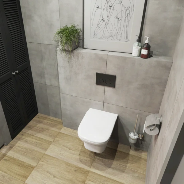 Унитаз подвесной Lavinia Boho Bristol с сиденьем микролифт 3305002R (детальная фотография), белые