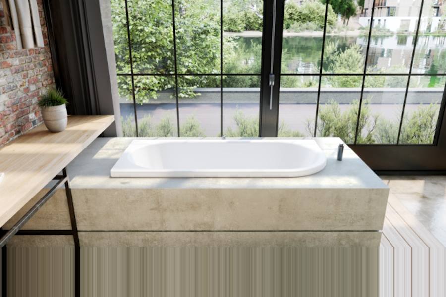 Ванна правая с водоотталкивающим и противоскользящим покрытием antislip Kaldewei Avantgarde 283730003001 (детальная фотография), глубокие