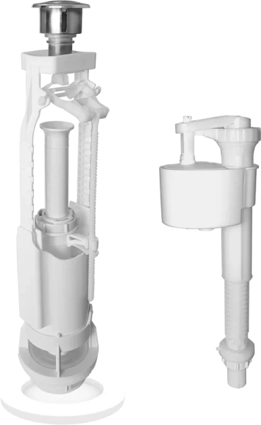 Механизм слива BERGES Eko однокнопочный 030315 (детальная фотография)