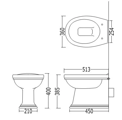 Унитаз напольный Devon&Devon Rose IBWCROSEBTW (детальная фотография), приставные, встраиваемые
