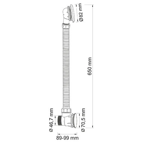 Слив-перелив WasserKRAFT никель A075 (детальная фотография), автомат, клик-клак