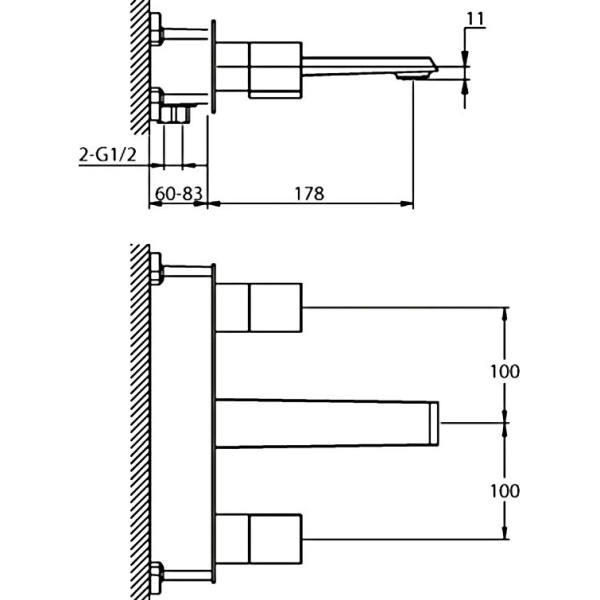 Схема (детальная фотография), для раковины