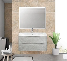 Тумба под раковину подвесная BelBagno Acqua 100 см cemento verona grigio