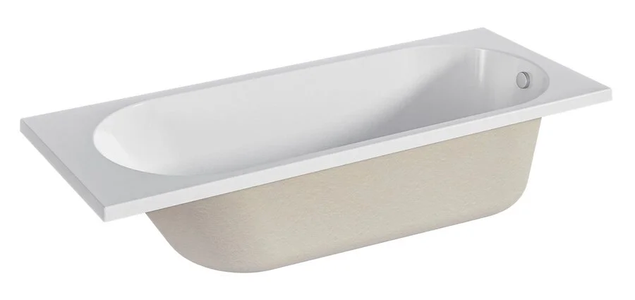 Ванна акриловая 1Marka Vesper 01весп1880, 180 x 80 см, белый (детальная фотография), без гидромассажа