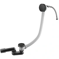 Слив-перелив Cezares черный матовый 