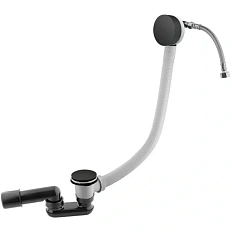 Слив-перелив Cezares черный матовый 