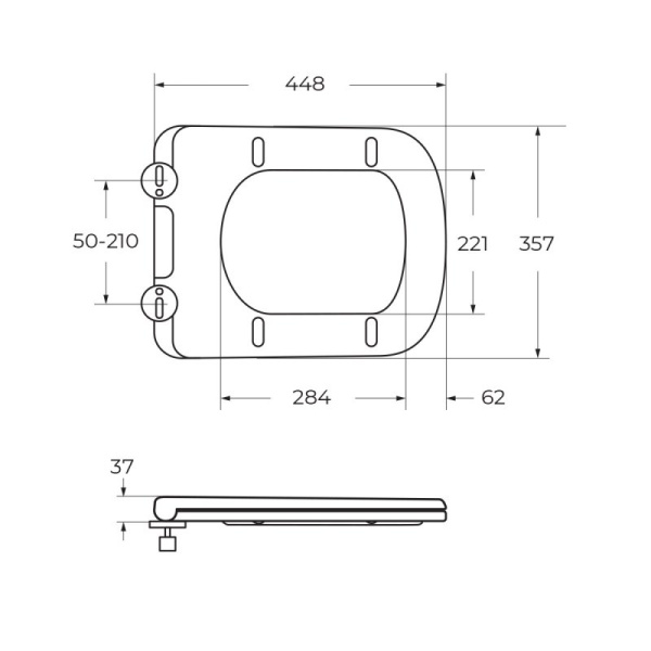 Схема (детальная фотография), с нижним подводом воды