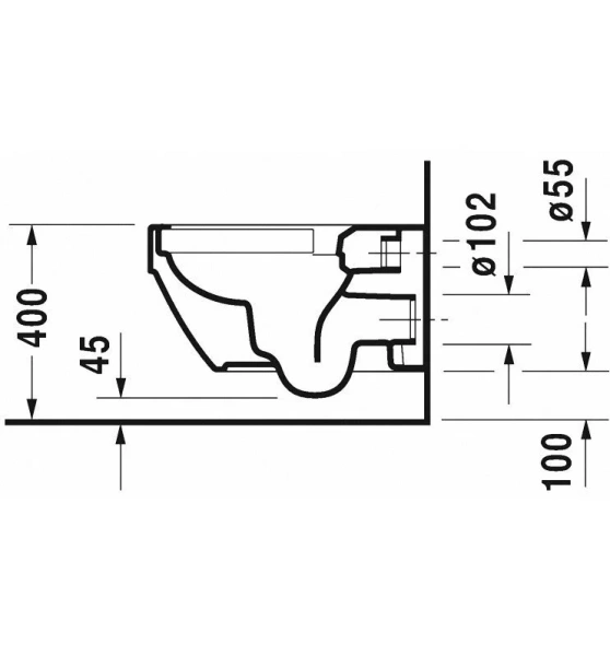 Унитаз подвесной Duravit Vero белый 2525090000 (детальная фотография), белые