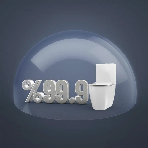 Унитаз компакт Creavit Free FE360-00CB00E-0000 с функцией биде (детальная фотография), сиденье с микролифтом , с антивсплеском, c функцией биде, компакт, низкие