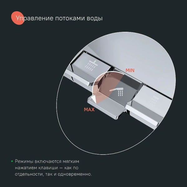 Душевая стойка IDDIS SpaHome с тропическим душем хром SPHSBTKi06 (детальная фотография), без излива