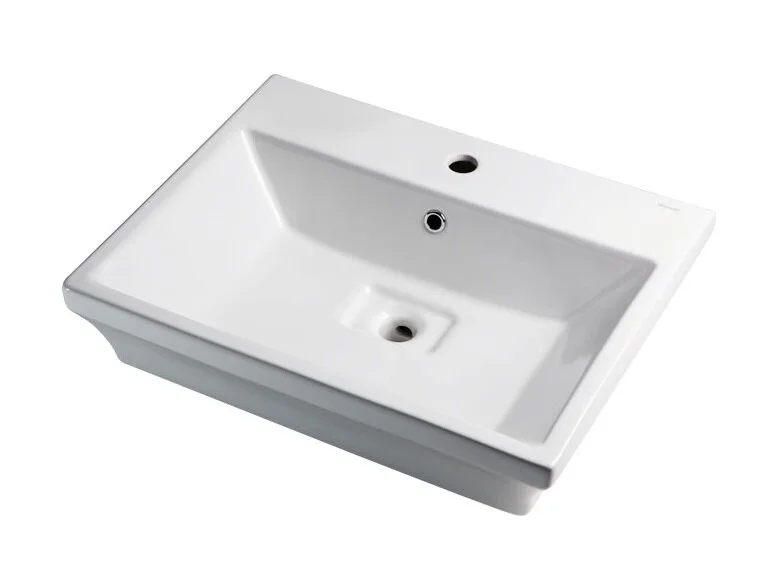 Раковина Bravat Phillis C22192W-1-ENG 60 см (детальная фотография), белые