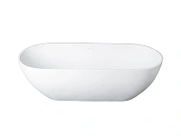 Ванна Uni-Flow Oval из искусственного камня Solid surface FS307-1750 Gloss White, 175 х 75 см, белая