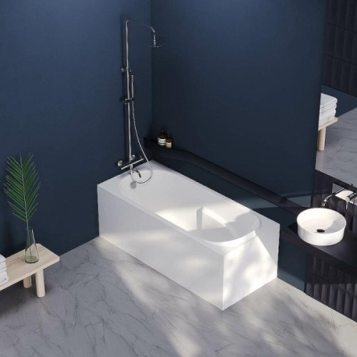 Ванна акриловая Berges Lumbo 170x75 см с каркасом 050006 (детальная фотография), акриловые