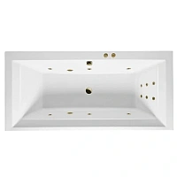Ванна гидромассажная Excellent Crown Grand Line 190 x 90 см, белый/бронза, WAEX.CRG19.LINE.BR