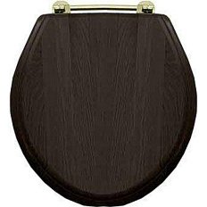 Крышка-сидение с микролифтом Devon & Devon Rose/Blues темный дуб, петли золото