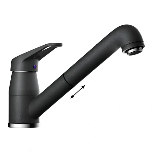 Смеситель для кухни Omoikiri Tateyama-S-BL черный - фото 5