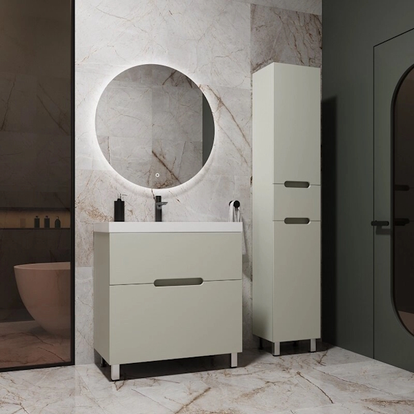 Тумба под раковину напольная Style Line Матис 80 см олива ЛС-00002438 (детальная фотография), по запросу