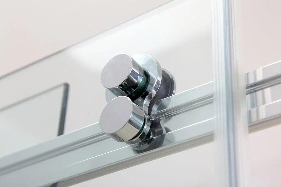 Душевой уголок Black&White Stellar Wind 90x90 см профиль хром, стекло прозрачное 2019090 (детальная фотография), раздвижные