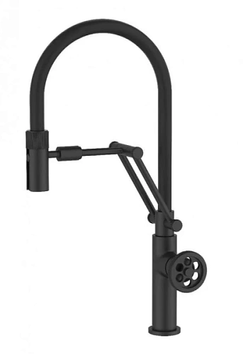 Смеситель для кухни IDDIS Grange черный - фото 4