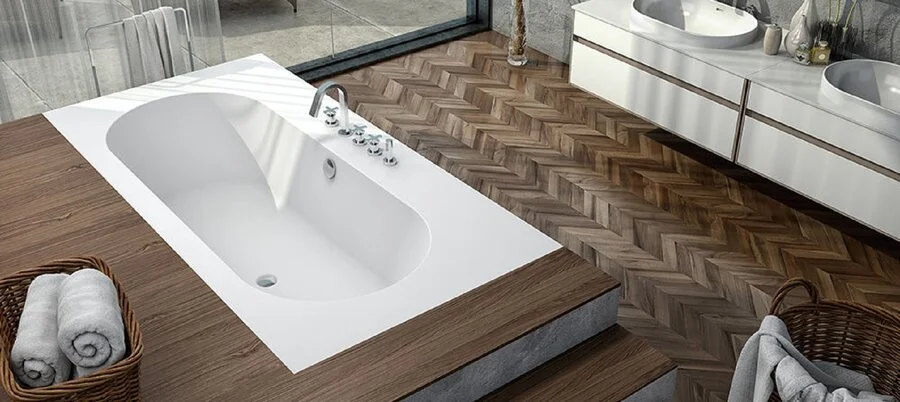 Ванна из искусственного камня Kolpa-San Atys, 8000272, 200 х 100 см (детальная фотография), современныe, hi-tech