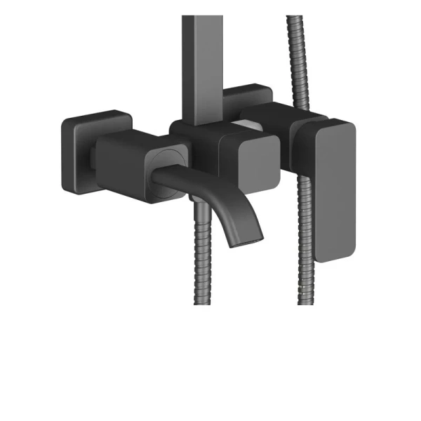 Душевая стойка Timo Selene черная SX-1013/03 (детальная фотография), черные
