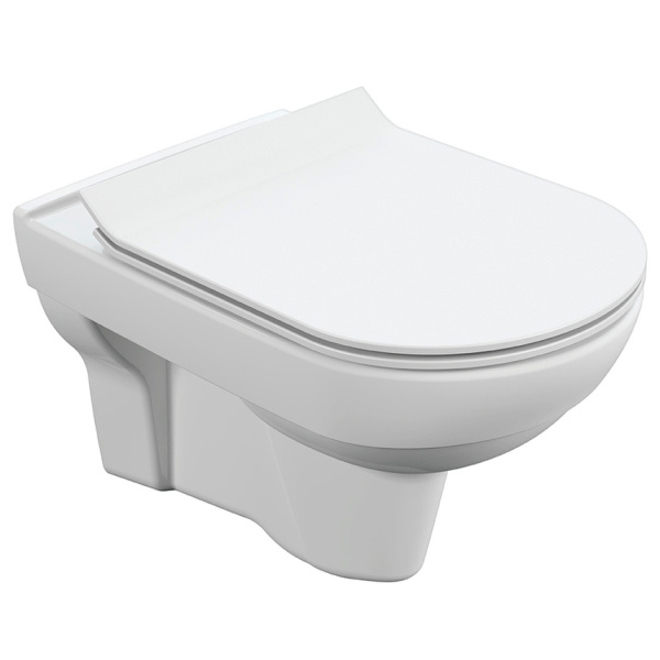 Унитаз подвесной Cersanit City безободковый S-MZ-CITY-COn-S-DL-w (детальная фотография)