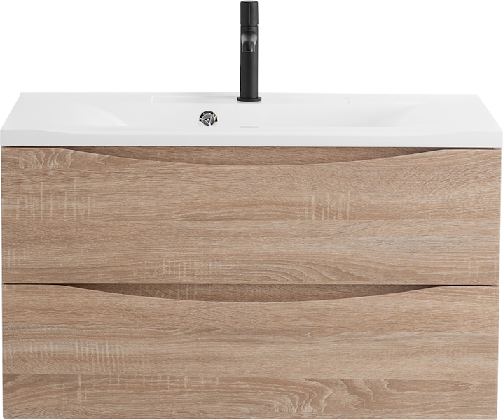 Тумба под раковину подвесная BelBagno Marino 100 см rovere bianco MARINO-1000-2C-SO-WO-P (детальная фотография), современная, hi-tech