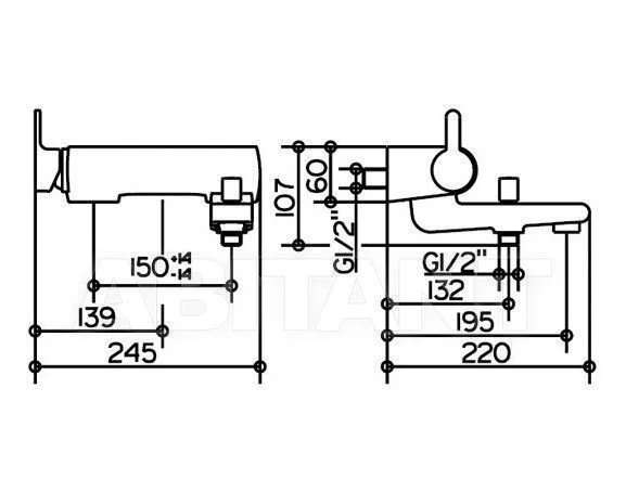 Смеситель для ванны, хром, Keuco Elegance 51620 010100 (детальная фотография), для ванны