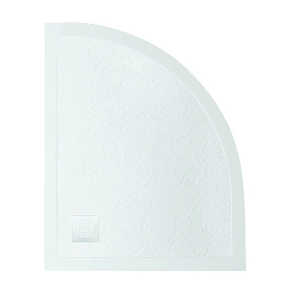 Душевой поддон BelBagno Uno 120х90 см левосторонний, накладка белая матовая TRAY-MR-UNO-RH-120/90-550-35-W-L-BO (детальная фотография), асимметричные