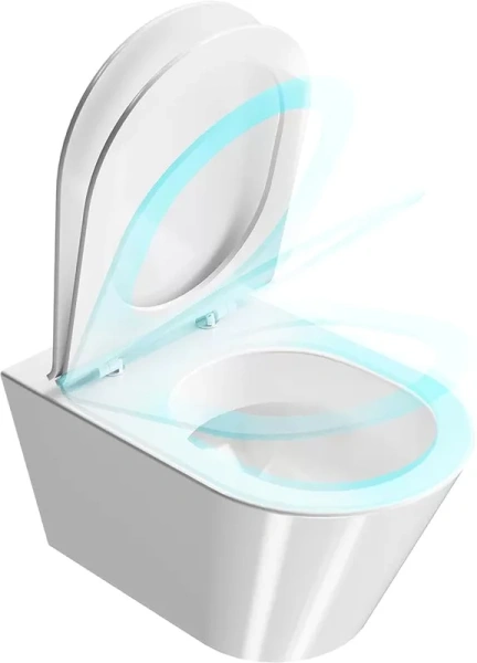 Крышка-сидение с микролифтом Kerama Marazzi Plaza Modern белая PLMR.seat.02\WHT (детальная фотография), в наличии index_2