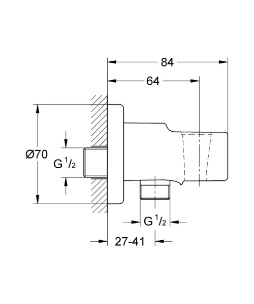 Подключение для душевого шланга Grohe Relexa 28628000 (детальная фотография), в наличии