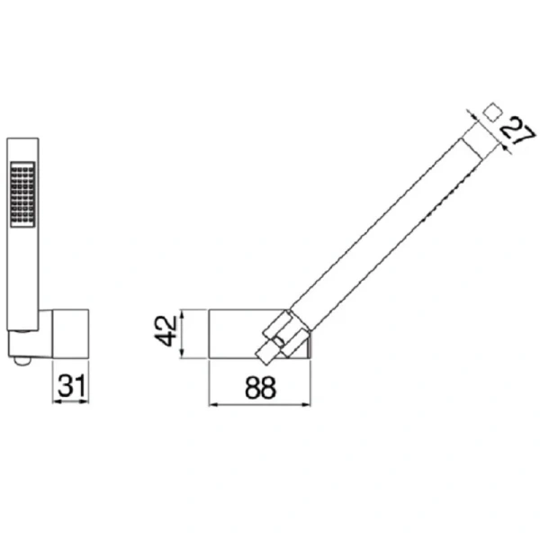 Душевой комплект Nobili Rubinetterie хром AD146/24CR (детальная фотография), душевые комплекты, наборы